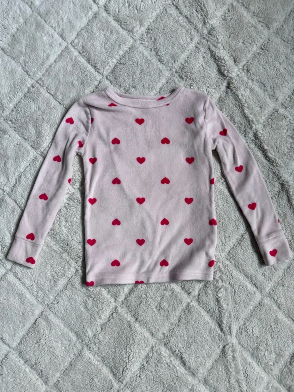 Cat And Jack | Pink and Red Girls 2 piece heart pajamas | Size 4T